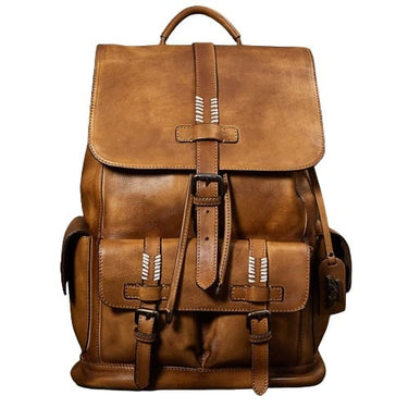 mochilas de cuero hombre argentina marrón